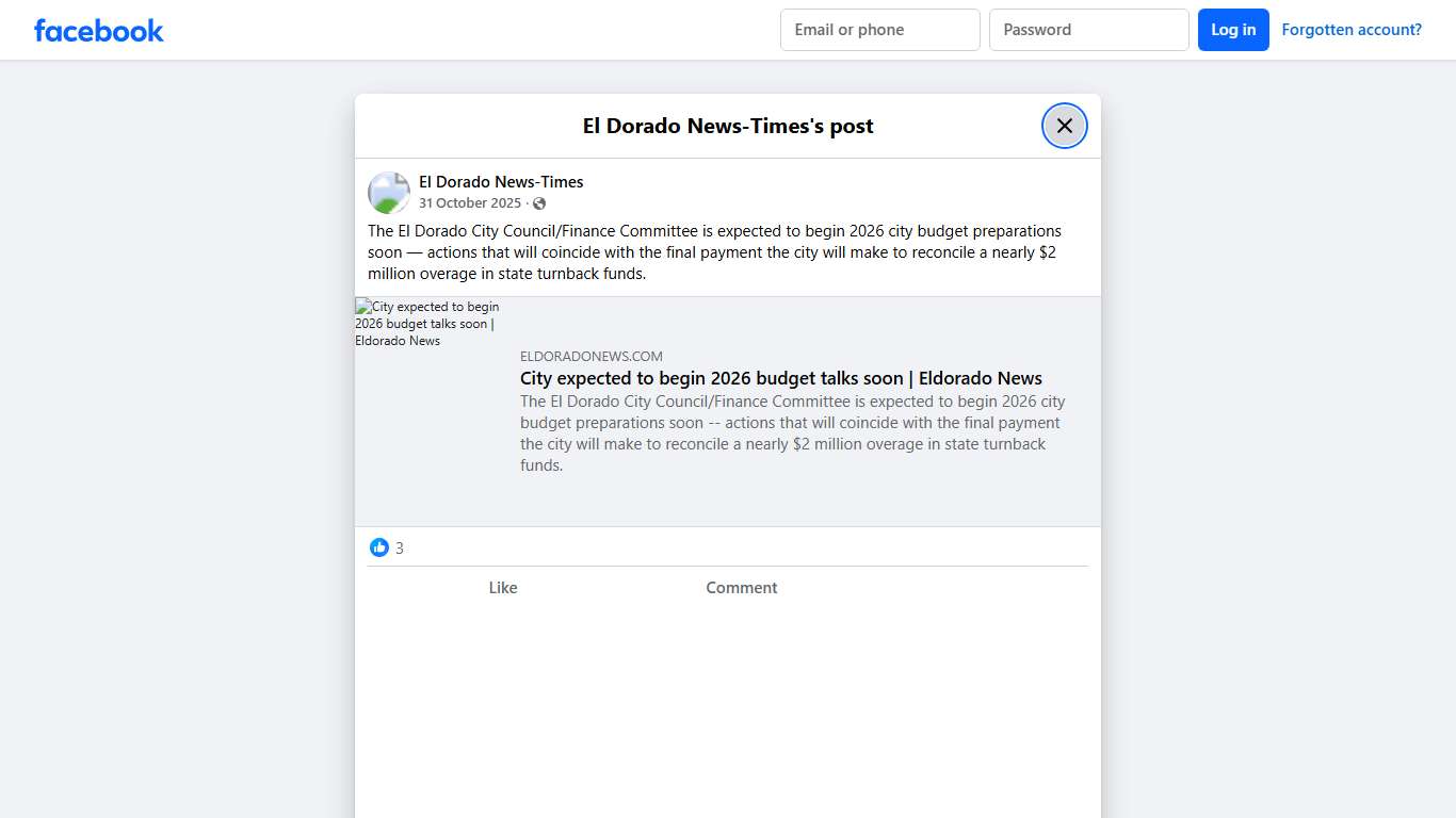 The El Dorado City Council/Finance... - El Dorado News-Times Facebook